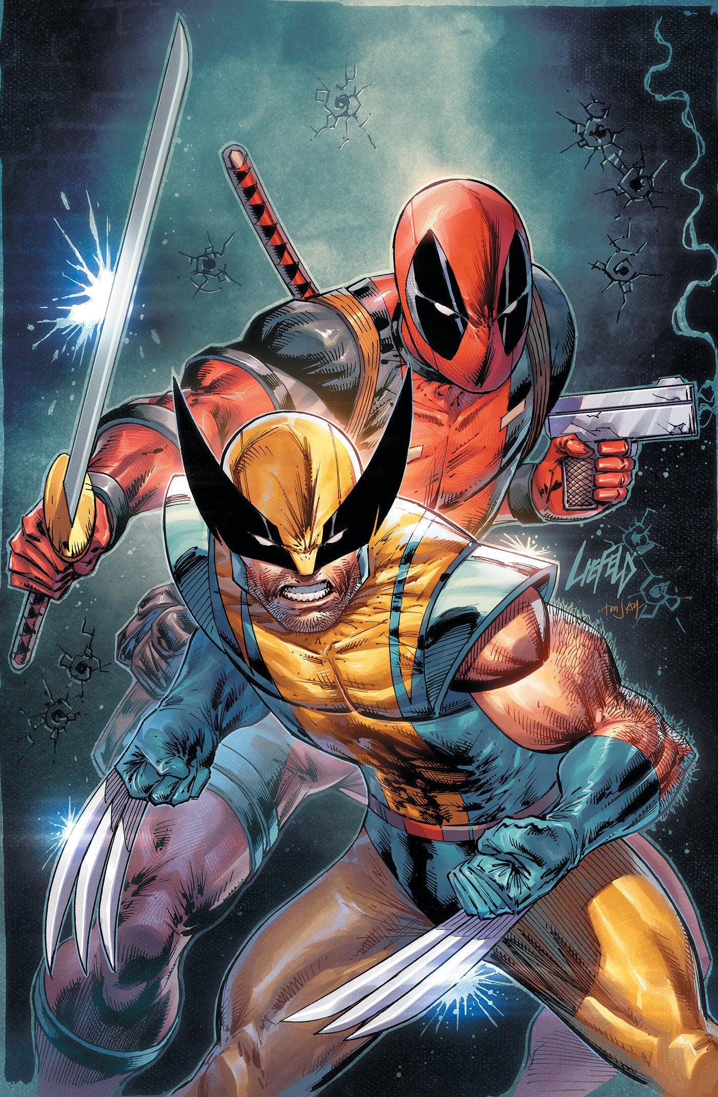 Deadpool & Wolverine WWIII #1 2nd Print Marvel Liefeld 1:25 Virgin 06/12/2024 | BD Cosmos