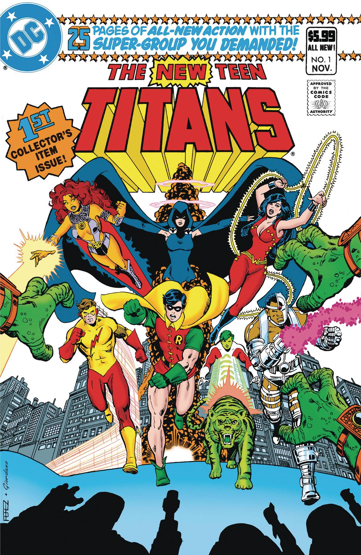New Teen Titans #1 DC Facsimile B Perez & Giordano Foil 12/27/2023 | BD Cosmos