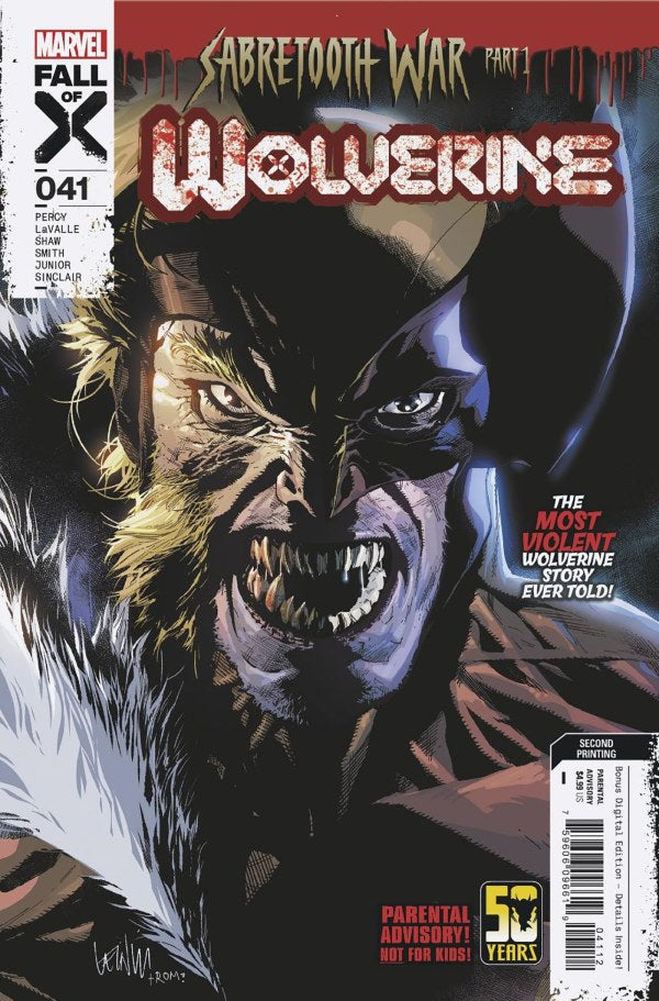Wolverine #41 2nd Print Marvel Leinil Yu 02/28/2024 | BD Cosmos