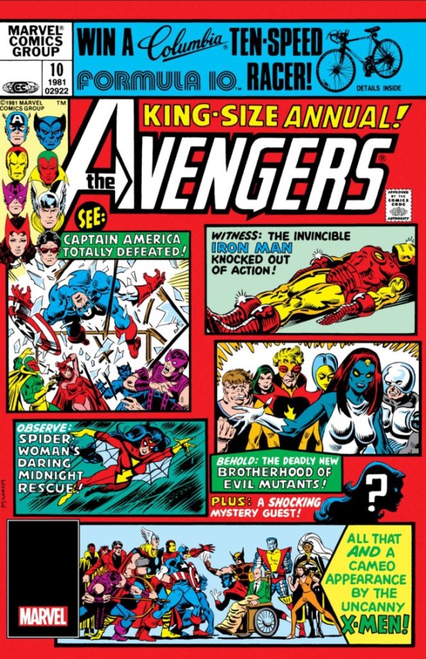 Avengers Annual #10 B MARVEL Facsimile Foil Release 05/29/2024 | BD Cosmos
