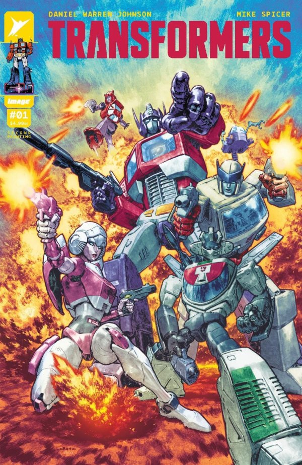 Transformers #1 Image C Lewis Larosa Variant 2nd Print 11/01/2023 | BD Cosmos