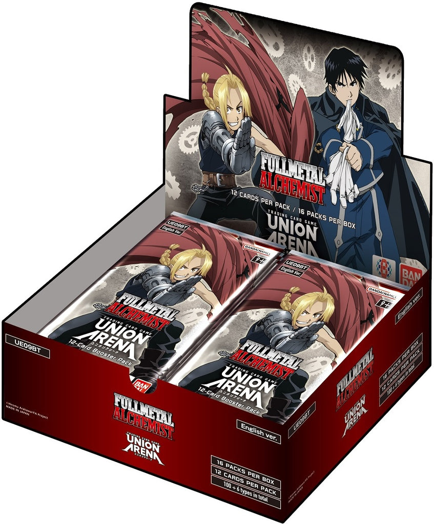 UNION ARENA: FULLMETAL ALCHEMIST BOOSTER BOX UE09BT BD Cosmos UNION ARENA: FULLMETAL ALCHEMIST BOOSTER BOX UE09BT BD Cosmos