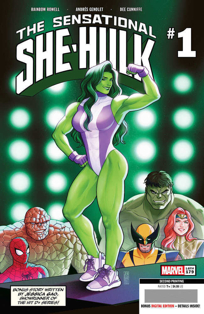 Sensational She-Hulk #1 Marvel Jen Bartel 2nd Print 12/06/2023 | BD Cosmos