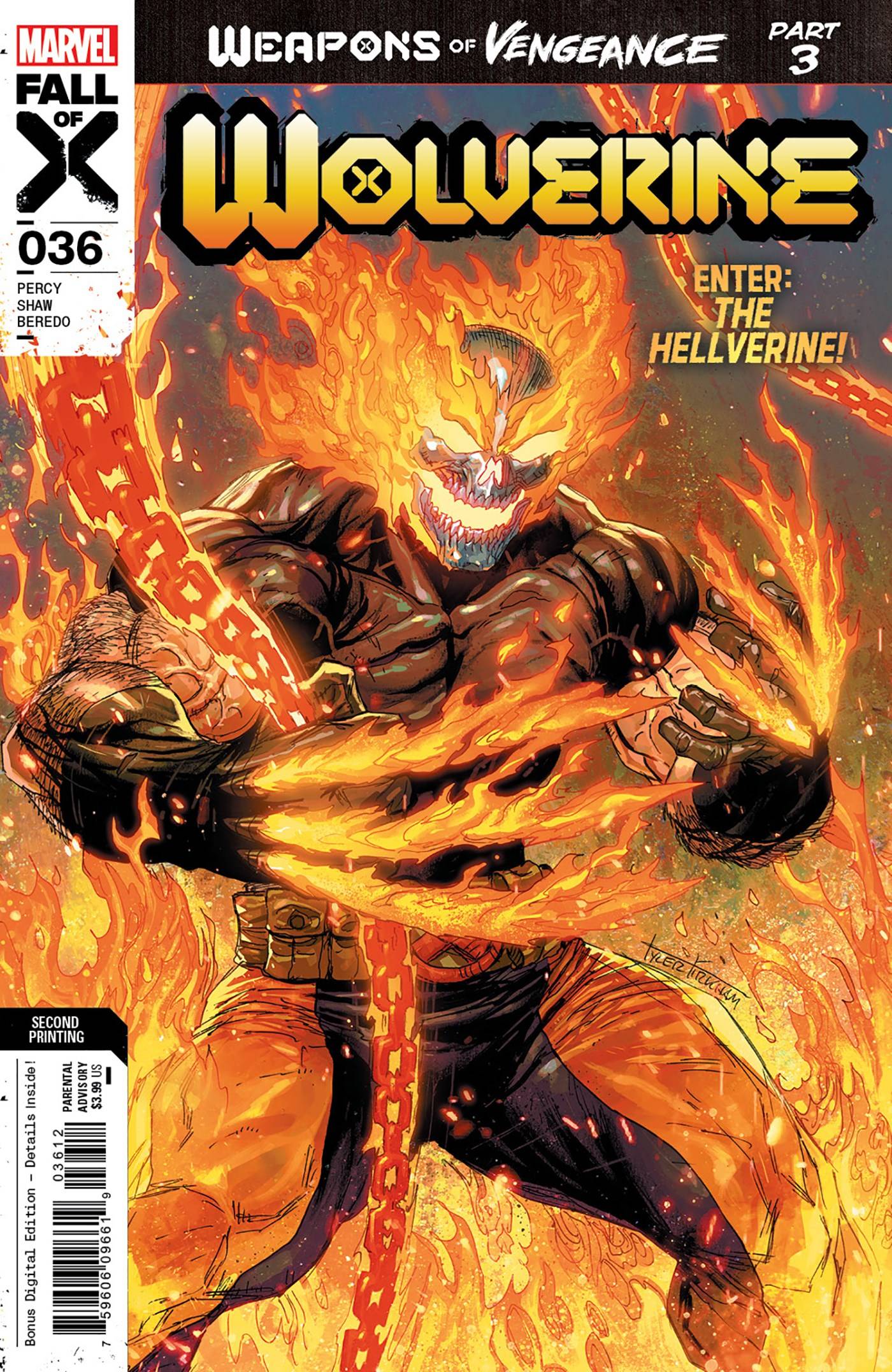 Wolverine #36 Tyler Kirkham 2nd Print 10/18/2023 | BD Cosmos