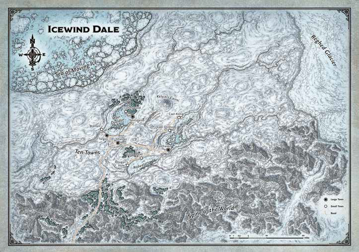 DND MAP SET ICEWIND DALE (30" X 21") | BD Cosmos