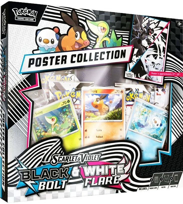 POKEMON TCG SV10.5: BLACK BOLT/WHITE FLARE UNOVA POSTER COLLECTION - NOVEMBER REPRINT [READ DESCRIPTION] | BD Cosmos