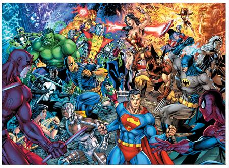 DC Versus Marvel Omnibus Relié Direct Market Exclusivité Jim Lee Variante | BD Cosmos