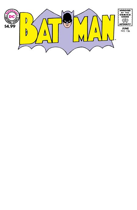 Batman #156 DC Facsimile B Blank 07/08/2026 | BD Cosmos