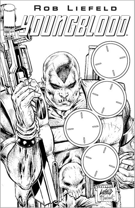 Youngblood #100 Image 2nd Printing C B&W Blank 07/08/2026 | BD Cosmos