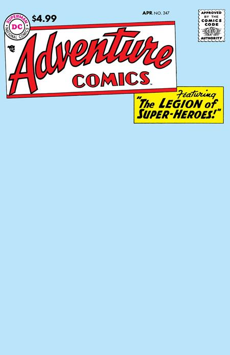 Adventure Comics #247 DC Facsimile B Blank 08/12/2026 | BD Cosmos
