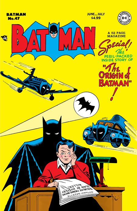 Batman #47 Facsimile DC B Bob Kane Foil 11/05/2025 | BD Cosmos