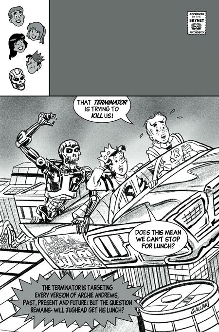 Archie vs The Terminator #2 DYNAMITE I 1:15 Galvan Line Art Virgin 11/18/2026 | BD Cosmos
