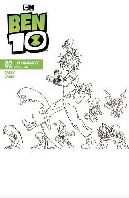 Ben 10 #2 DYNAMITE ZI Garza B&W Trade Dress Dynamite.com Exclusive 11/25/2026 | BD Cosmos