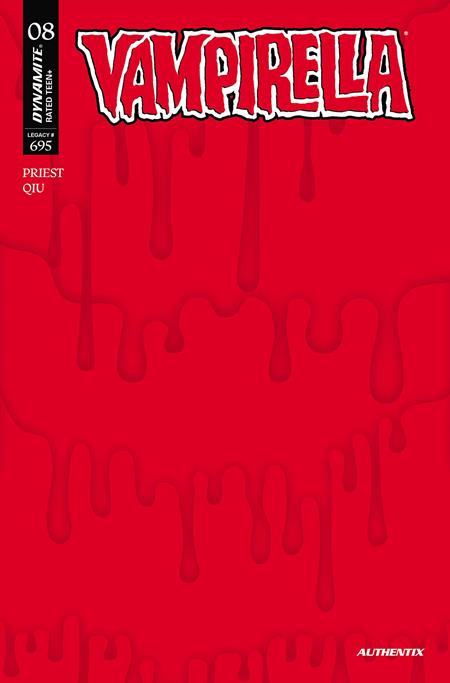 Vampirella 2026 #8 DYNAMITE N Blood Blank Authentix 11/25/2026 | BD Cosmos