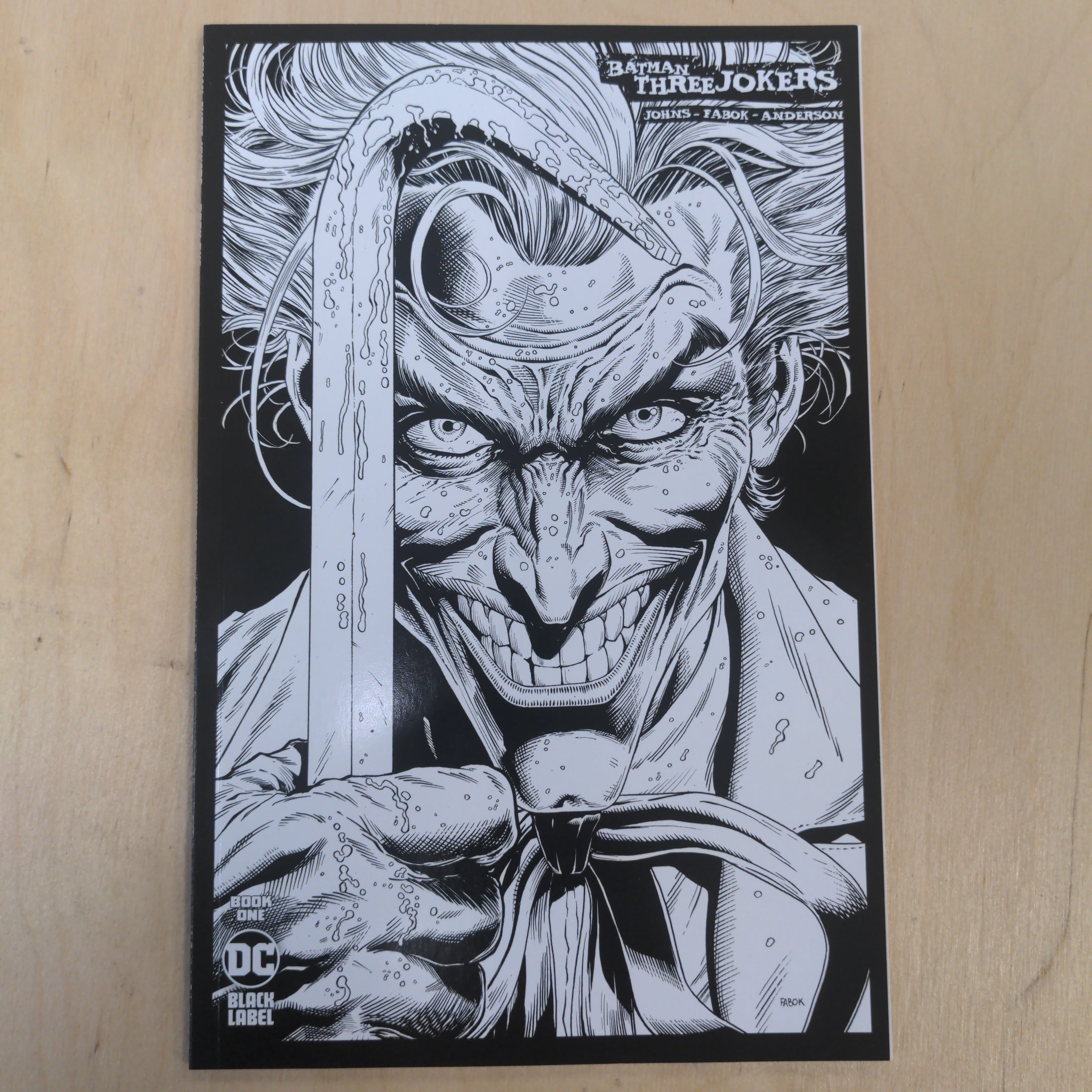 Batman Three Jokers #1 DC 1:100 B&W | BD Cosmos