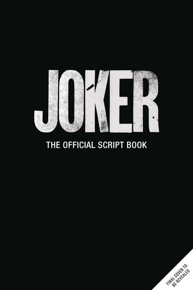Joker Official Script Book Screenplay Hardcover | BD Cosmos