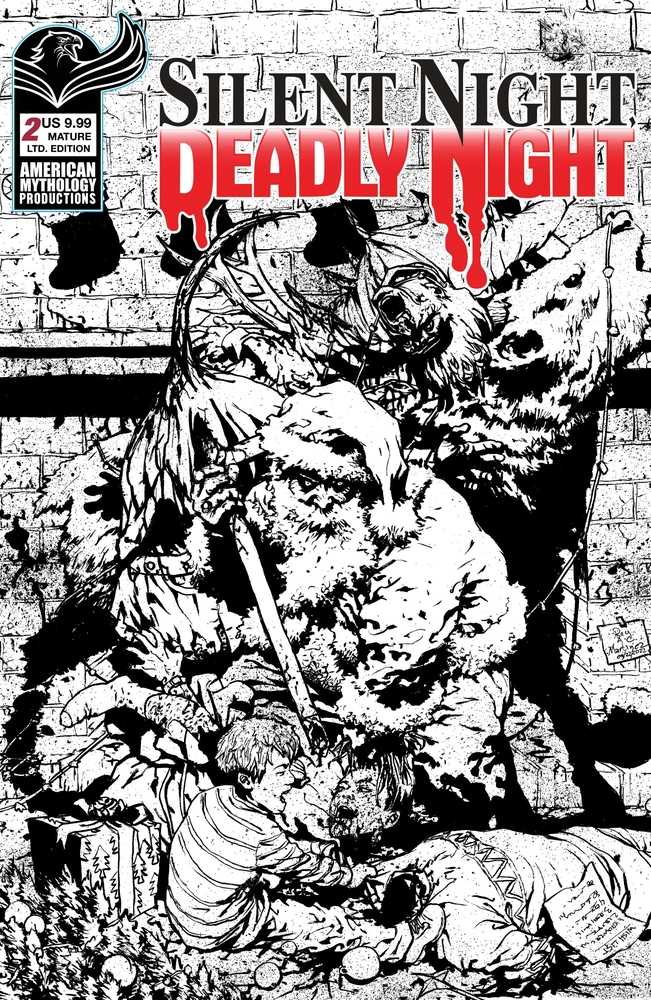 Silent Night Deadly Night #2 Massive D 1:350 B&W Limited 08/12/2026 | BD Cosmos