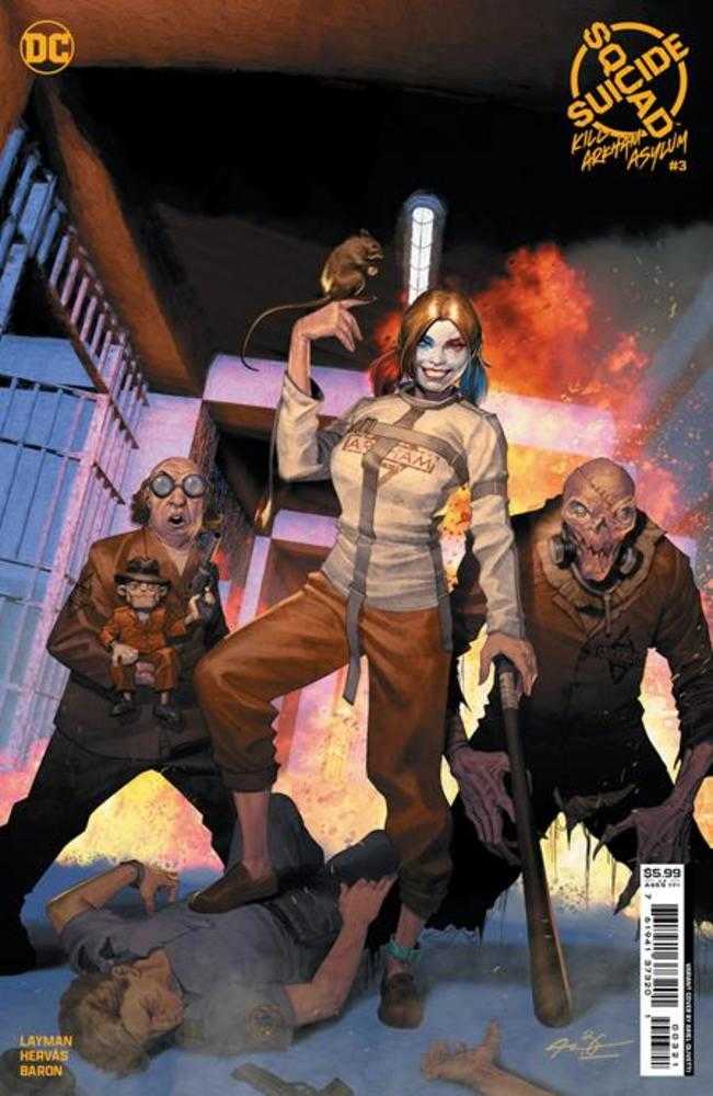Suicide Squad Kill Arkham Asylum #3 (Of 5) Cover B Ariel Olivetti Card Stock Variant (Mature) | BD Cosmos