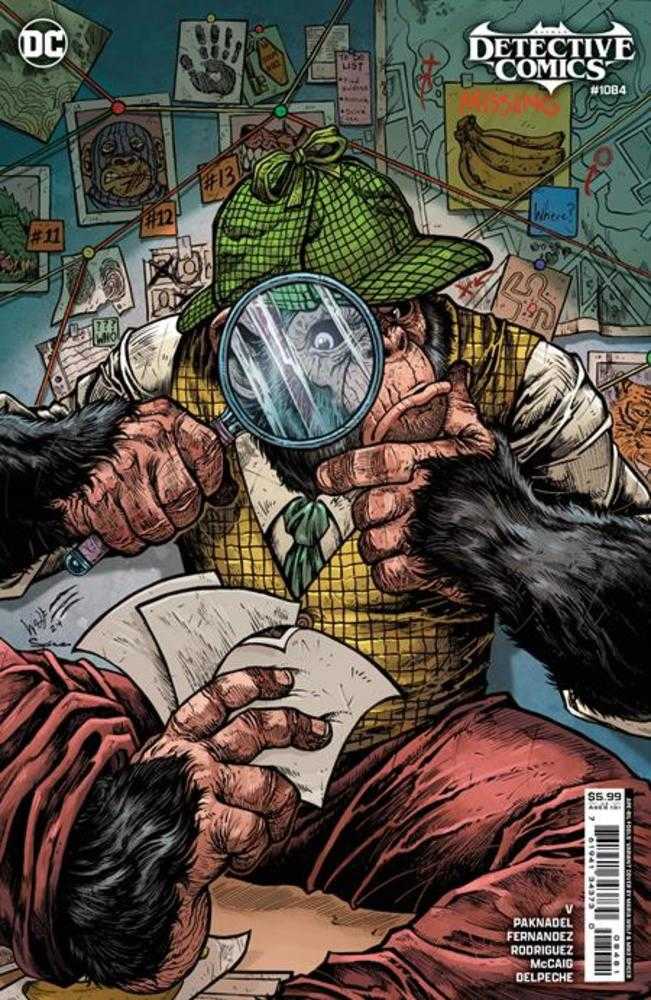 Detective Comics #1084 Cover E Maria Wolf April Fools Detective Chimp Card Stock Variant | BD Cosmos