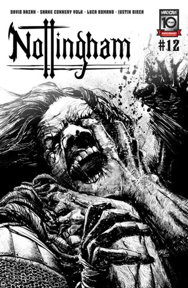 Nottingham #12 (Of 15) Cover B Shane Connery Volk Black & White Variant (Mature) | BD Cosmos
