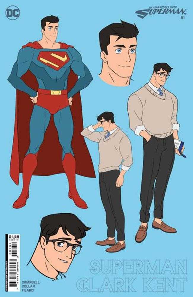 My Adventures With Superman #1 (Of 6) Cover C Character Design Card Stock Variant | BD Cosmos