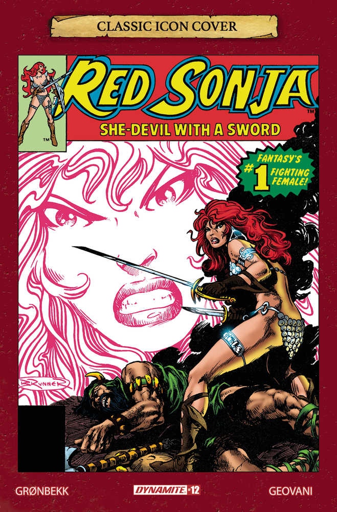 Red Sonja 2023 #12 DYNAMITE 1:10 Brunner Icon Release 07/17/2024 | BD Cosmos