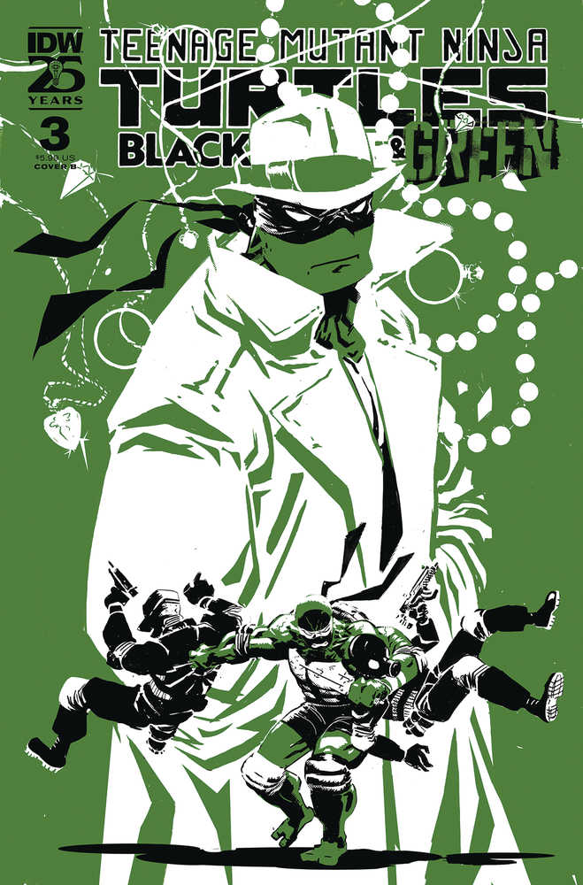 Teenage Mutant Ninja Turtles Black White & Green #3 Cover B Rossmo | BD Cosmos