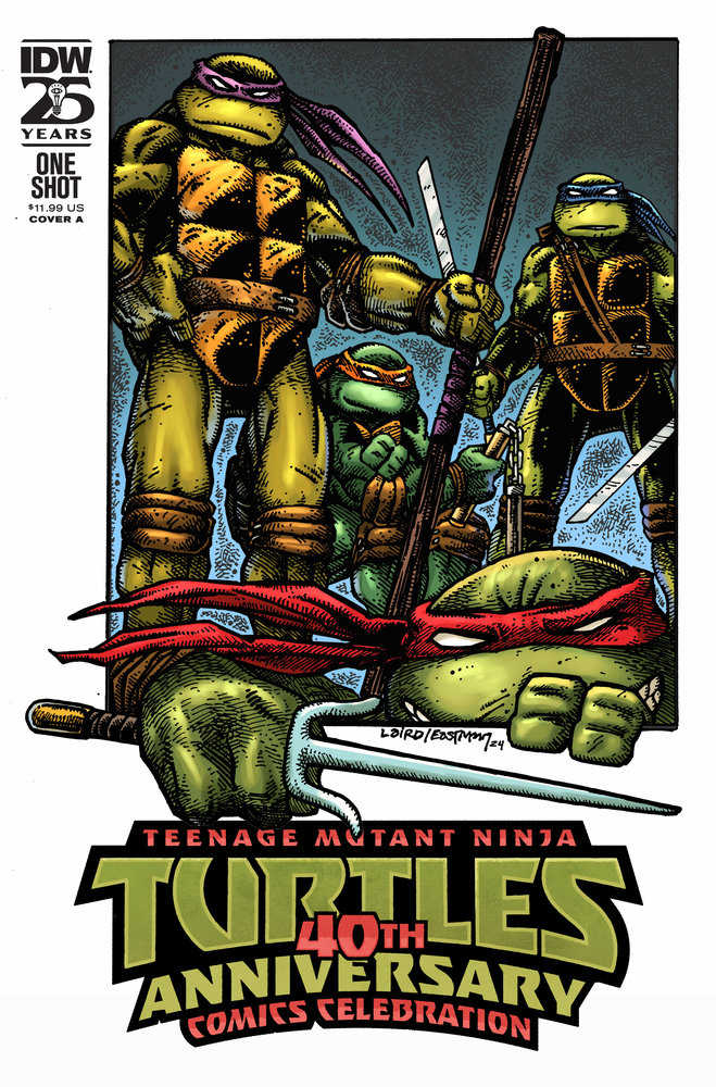 Teenage Mutant Ninja Turtles: 40th Anniversary Comics Celebration Cover A (Laird & Eastman) | BD Cosmos