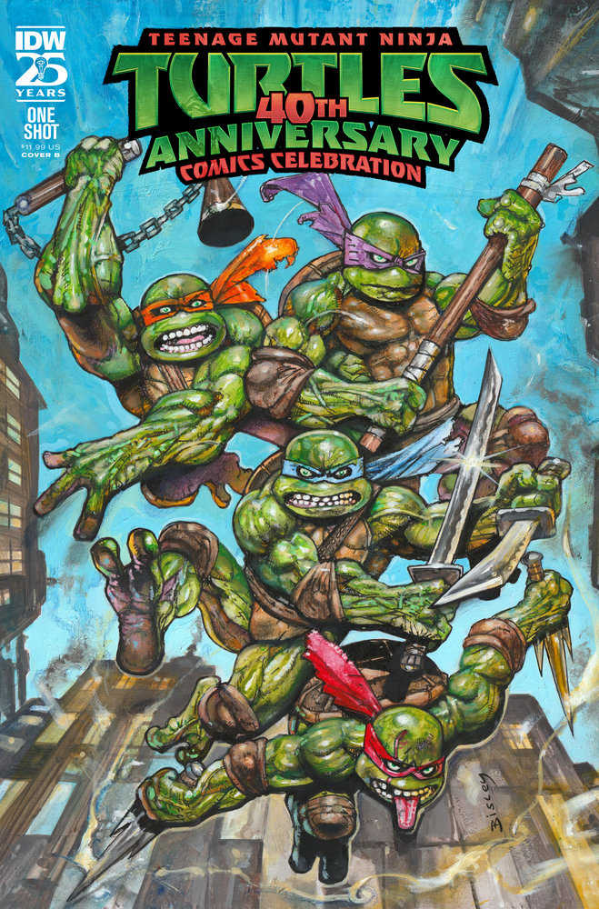 Teenage Mutant Ninja Turtles: 40th Anniversary Comics Celebration Variant B (Bisley) | BD Cosmos