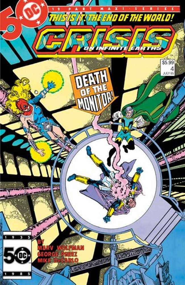 Crisis On Infinite Earths #4 Facsimile Edition Cover B George Perez Foil Variant | BD Cosmos