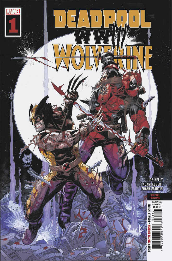 Deadpool & Wolverine: Wwiii #1 Adam Kubert 2nd Print Variant | BD Cosmos