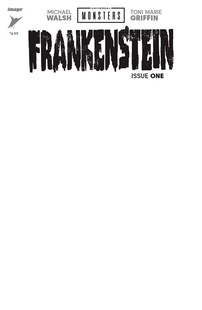 Universal Monsters Frankenstein #1 H IMAGE Blank Sketch Release 08/28/2024 | BD Cosmos
