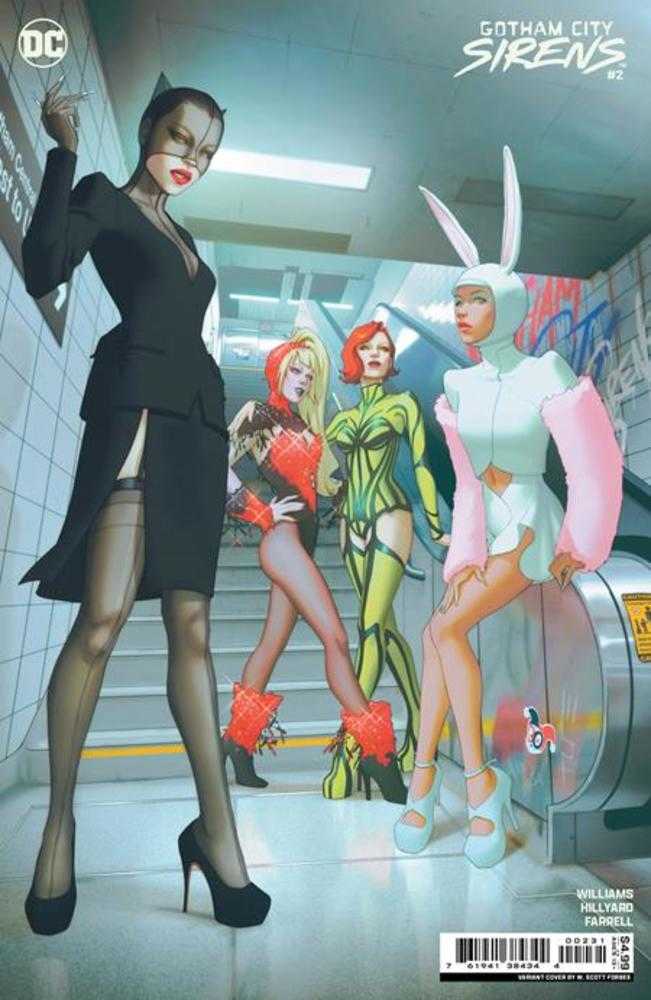 Gotham City Sirens #2 (Of 4) Cover B W Scott Forbes Card Stock Variant | BD Cosmos