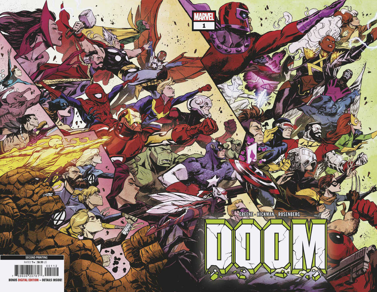 Doom #1 Sanford Greene Wraparound 2nd Print Variant | BD Cosmos