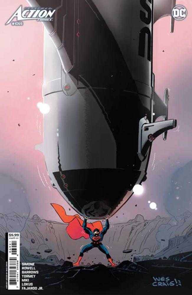 Action Comics #1069 Cover B Wes Craig Card Stock Variant | BD Cosmos