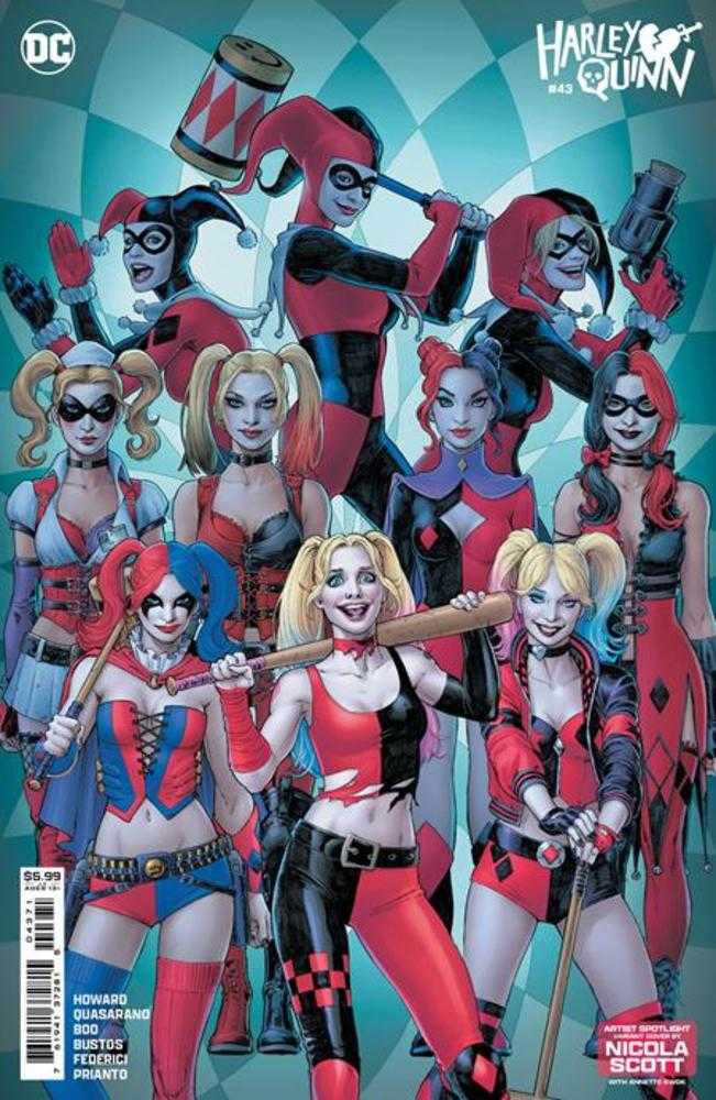 Harley Quinn #43 Cover D Nicola Scott Artist Spotlight Card Stock Variant | BD Cosmos