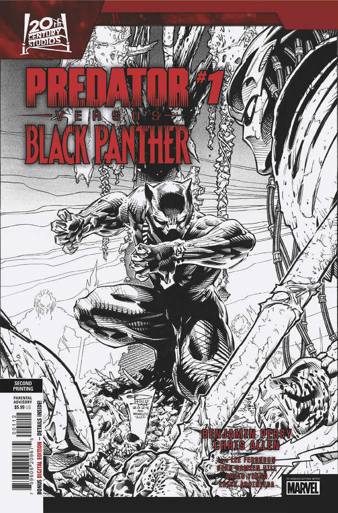 Predator vs. Black Panther #1 2nd Print Marvel Philip Tan 10/02/2024 | BD Cosmos