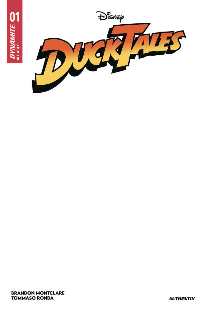 Ducktales #1 DYNAMITE H Blank Authentix 11/06/2024 | BD Cosmos