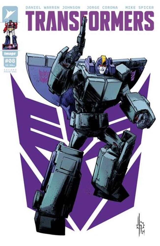 Transformers #8 2nd Print Cover A Jason Howard Decepticon | BD Cosmos