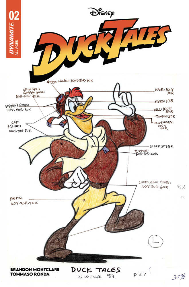 Ducktales #2 DYNAMITE E Classic Character Art Release 12/25/2024 | BD Cosmos