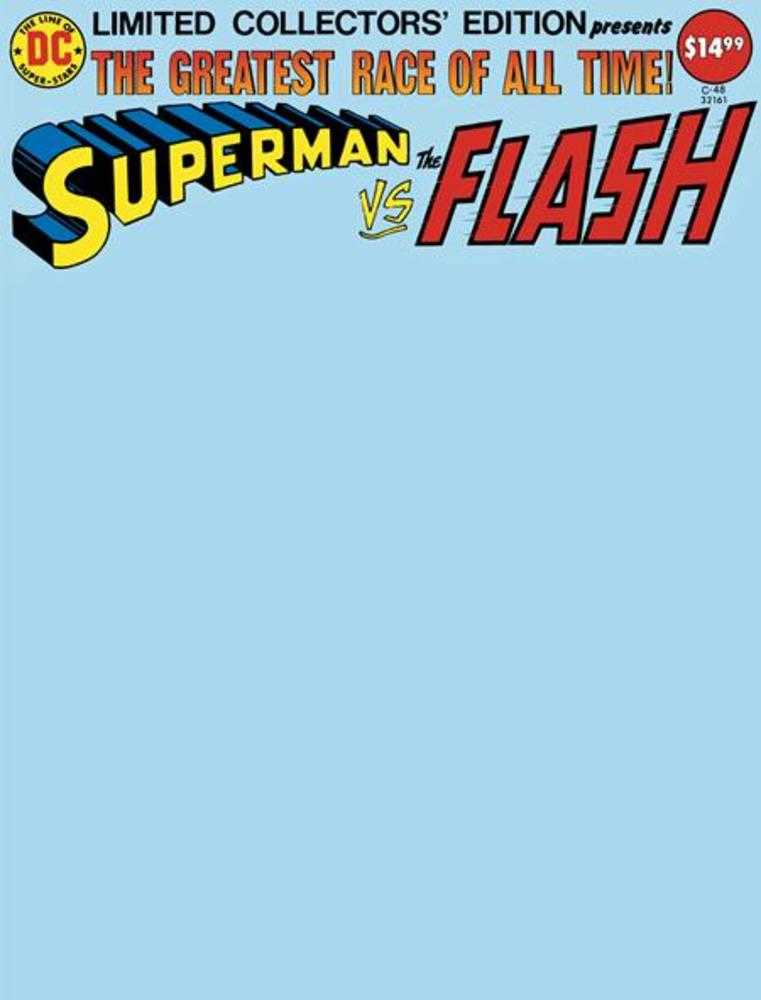 Limited Collectors Edition #48 Superman vs The Flash Facsimile Edition Cover C Blank Variant | BD Cosmos