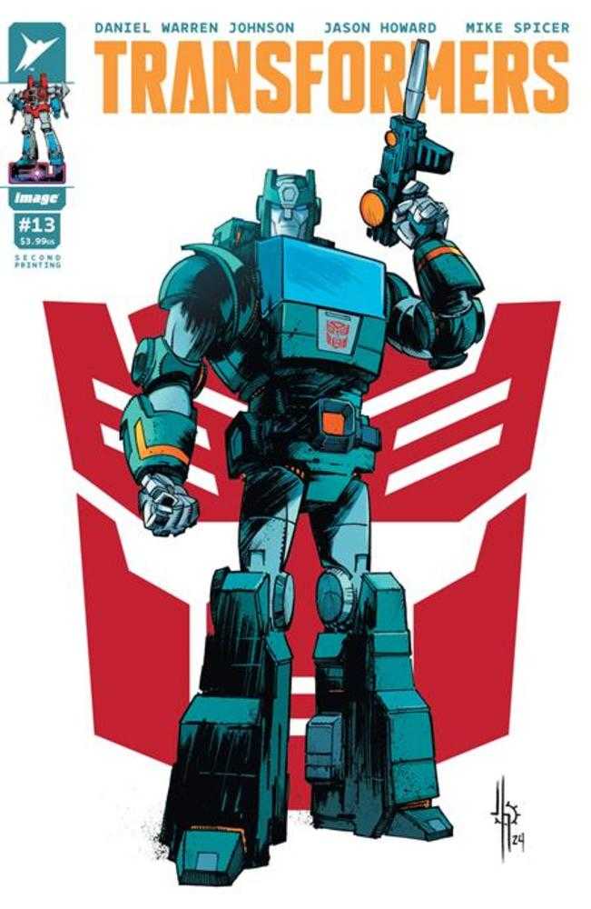 Transformers #13 2nd Print Image B Jason Howard Autobot 12/11/2024 | BD Cosmos