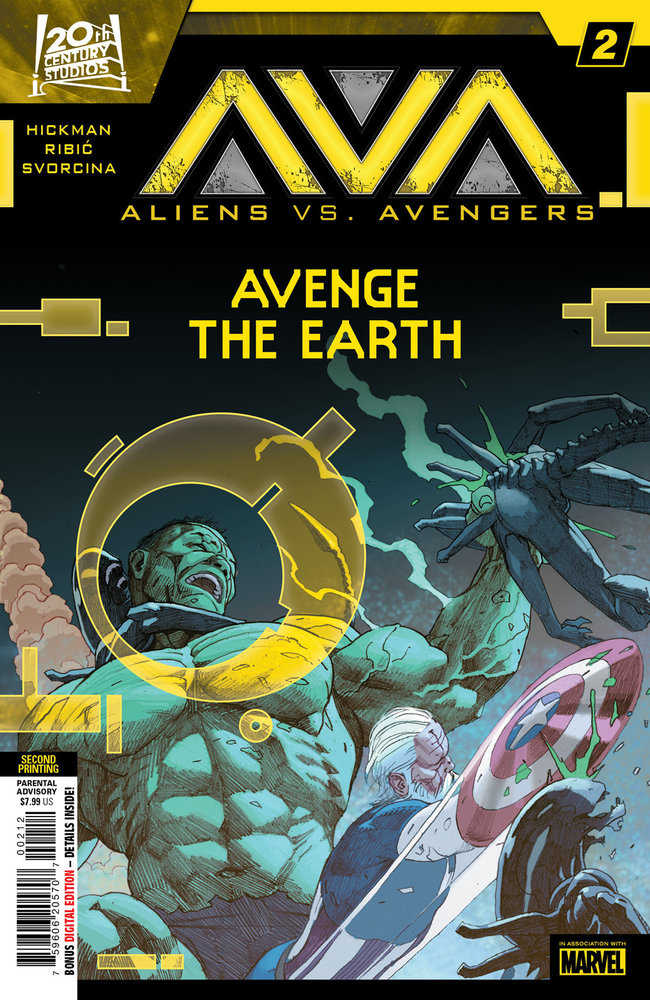 Aliens vs. Avengers #2 2nd Print Marvel Esad Ribic Release 01/01/2025 | BD Cosmos