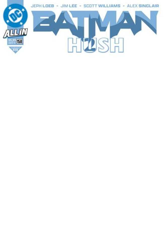 Batman #158 Cover H Blank Variant | BD Cosmos