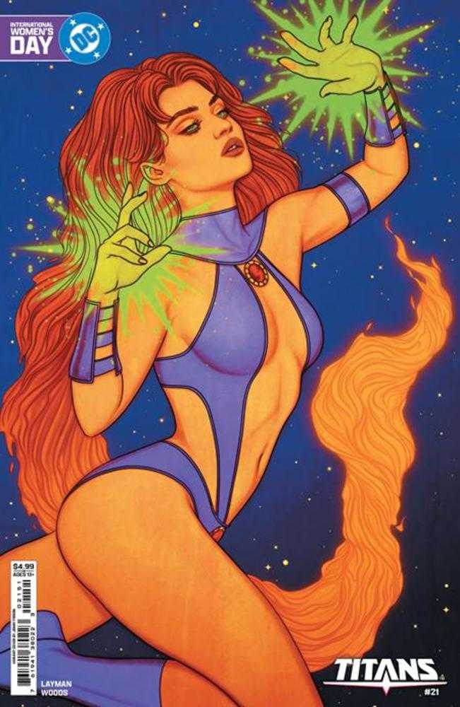 Titans #21 Cover E Jenny Frison International Womens Day Starfire Card Stock Variant | BD Cosmos