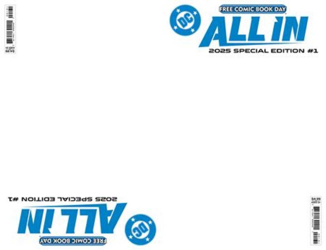 Free Comic Book Day 2025 - DC All In Absolute Universe 2025 Blank Variant | BD Cosmos