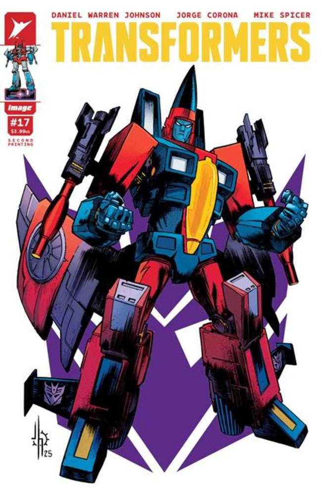 Transformers #17 2nd Print Image A Jason Howard Decepticon 04/09/2025 | BD Cosmos