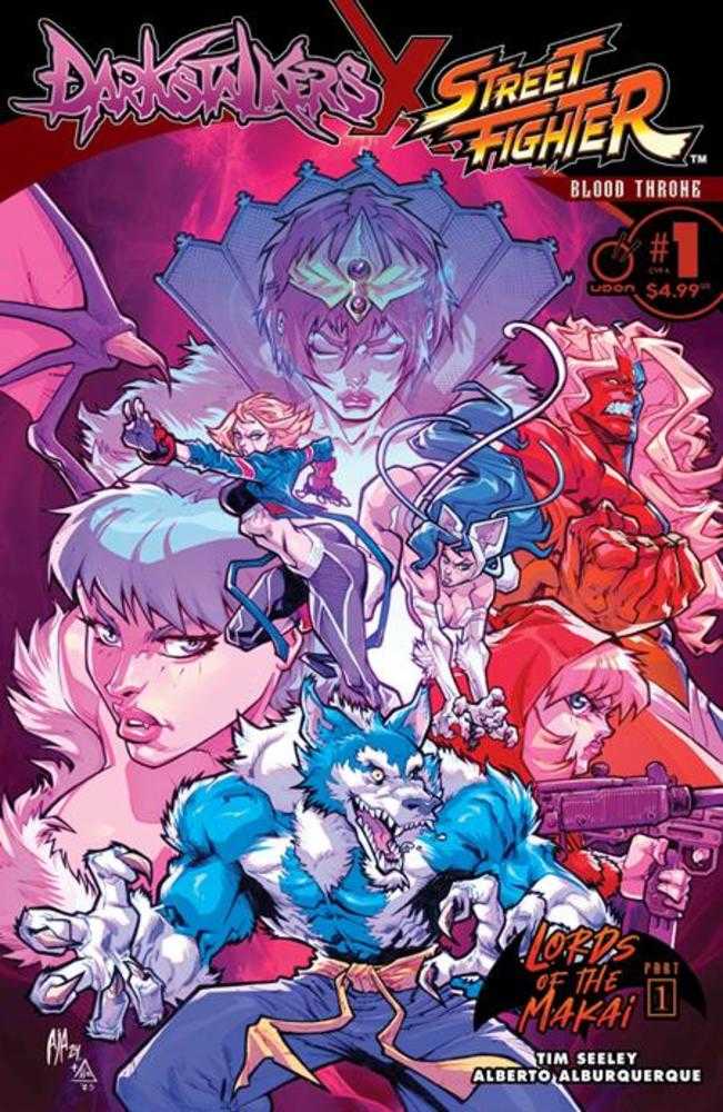 Darkstalkers X Street Fighter Blood Throne #1 (One Shot) Cover A Alberto Alburquerque Previously Foc'D On 4/28/2025 | BD Cosmos