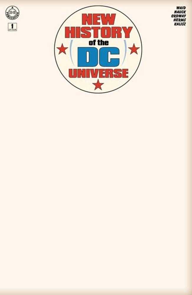 New History Of The DC Universe #1 (Of 4) Cover G Blank Card Stock Variant | BD Cosmos