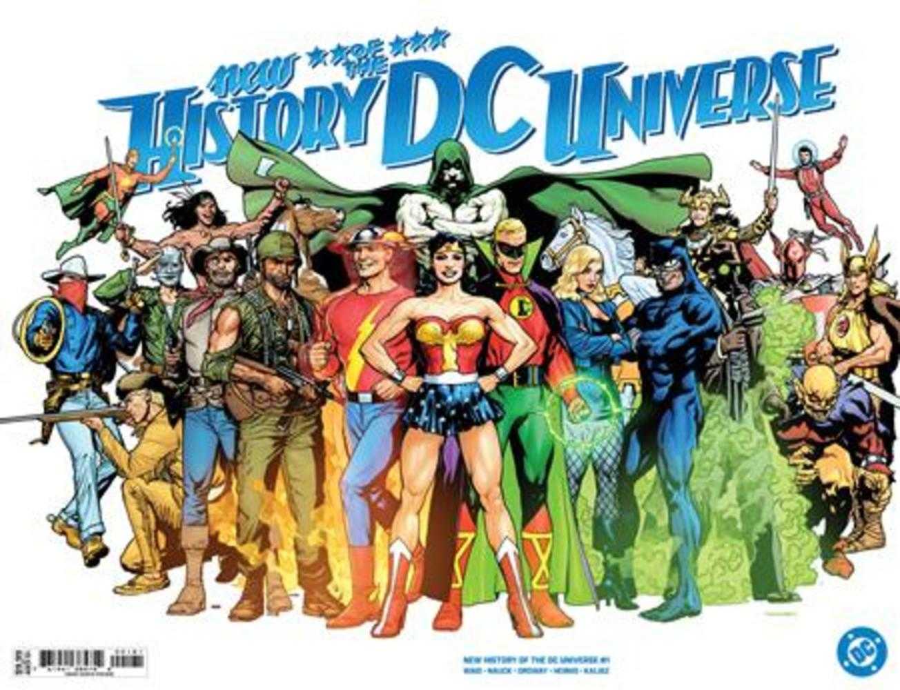New History Of The DC Universe #1 (Of 4) Cover E Ryan Sook Wraparound Foil Variant | BD Cosmos
